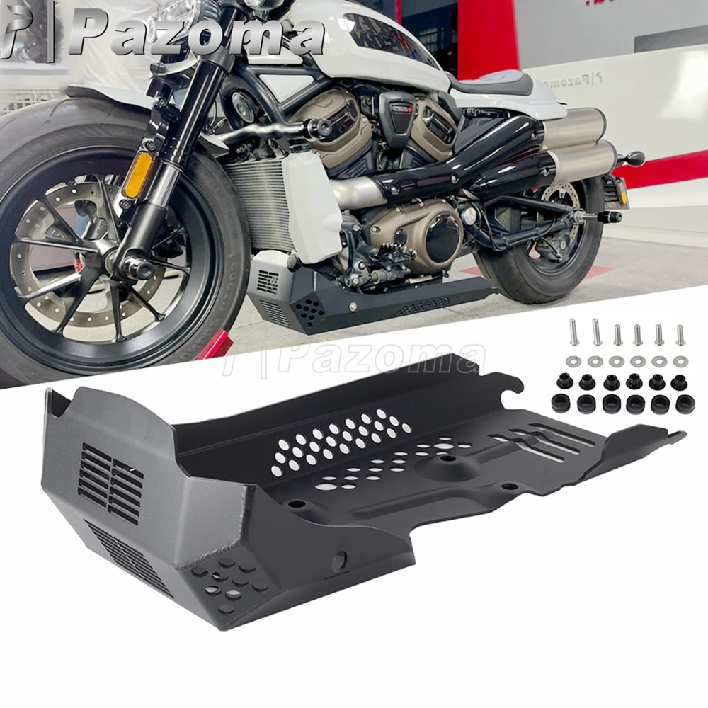 

Aluminum Motorcycle Skid Plates Lower Engine Guard Chassis Protection Cover For Harley Sportster S 1250 RH1250S 2021 2022 2023