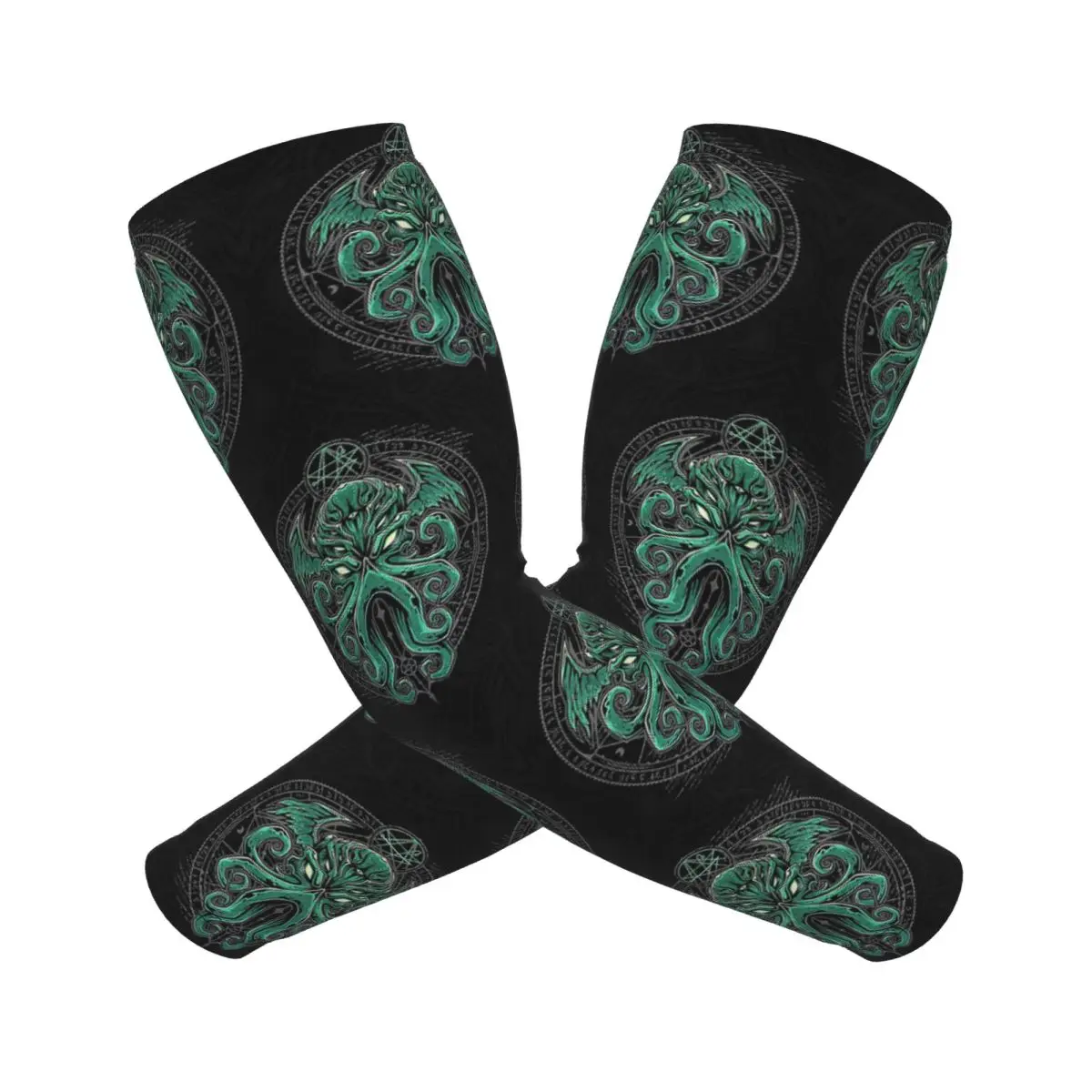 

Лавкрафт Большие рукава Ктулху Мужчины Женщины Защита от солнца и ультрафиолета Татуировки Прикрытие Спорт Охлаждение Велоспорт