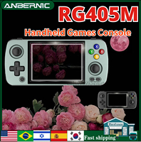 ANBERNIC RG405M Retro Handheld Game Console 4 inch IPS Touch Screen T618   Alloy Android 12 Portable Player  PSP PS2 GAMES GIFTS