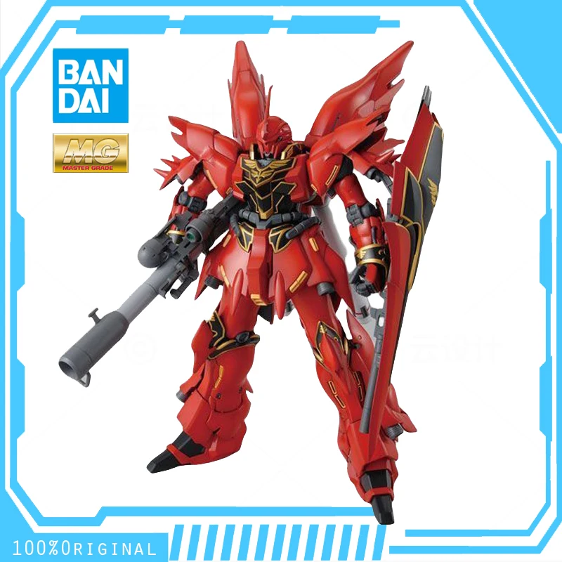 

In Stock BANDAI ANIME MG 1/100 MOBOLE SUIT GUNDAM MSN-06S Sinanju OVA Ver. Assembly Plastic Model Kit Action Toy Figures Gift