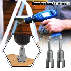 Power Wing Nut Driver Set,Slot Nuts Drill Bit Socket Wrenches Tools Set,1/4 Hex Shank Drills Bits For Panel Screws Eye Hook Bolt