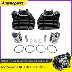 Motor Parts Top End Rebuild Kit Cylinder Pistons Rings Wrist Pins for Yamaha RD350 1973-1975 360-11311-00-00