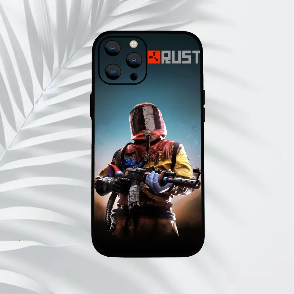 Hot R-Rust Game  Phone Case For iPhone Mini 11 12 13 14 15 Pro XS Max X Plus SE XR Shell