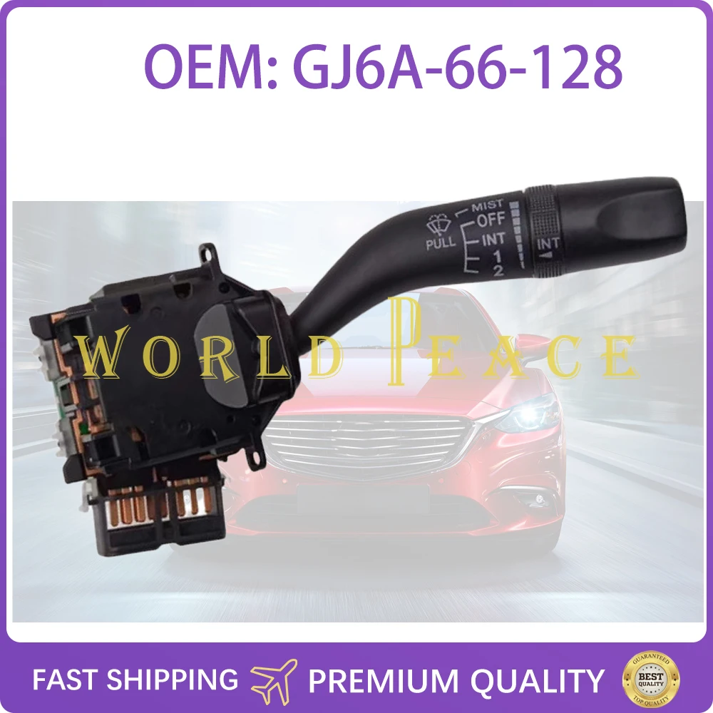 

GJ6A-66-128 Car Steering Column Windshield Wiper Switch Handle for Mazda 6 GG RX-8 2003-2008 Headlight Turn Wiper Stalk