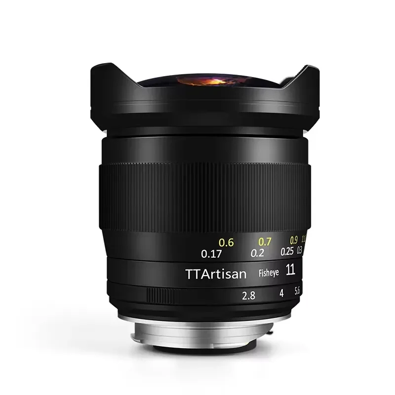 TTArtisan 11mm F2.8 Full Frame Manual Focus Lens Fish Eye Mirrorless Lens for Series EOS-R//RP/R5
