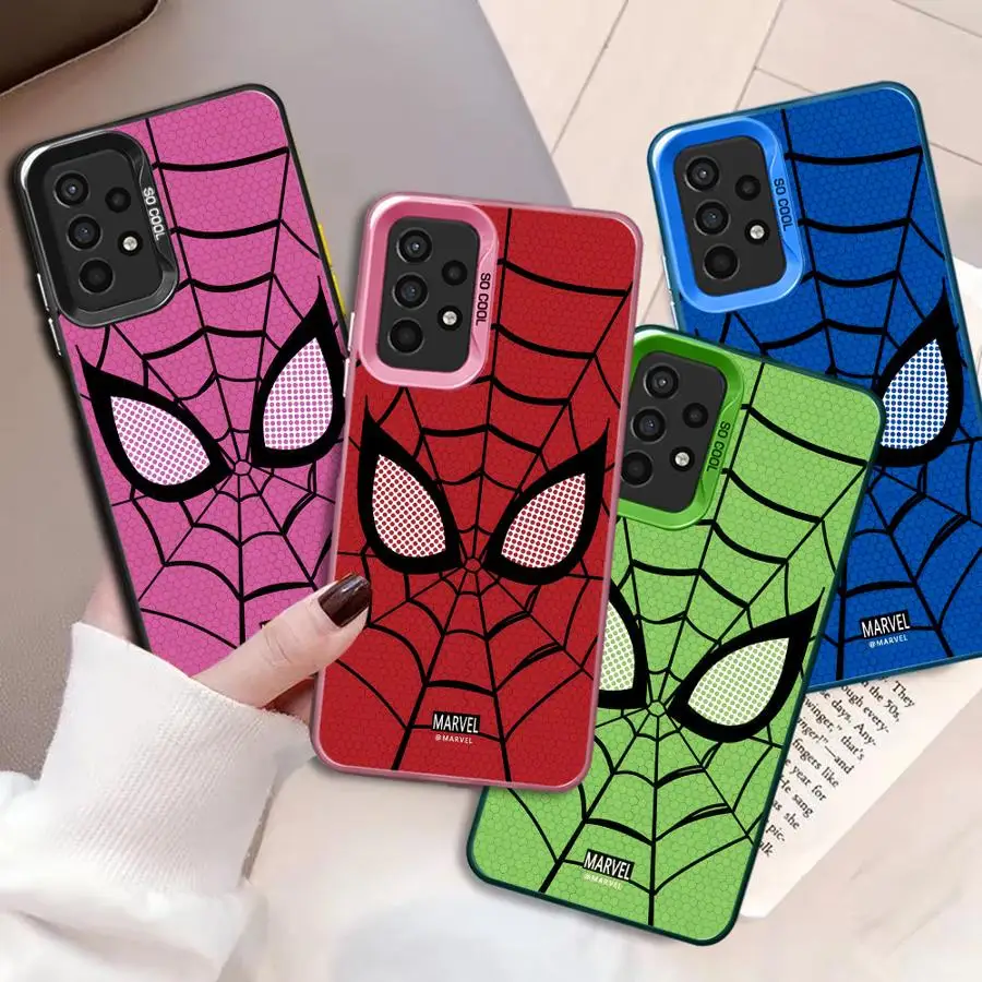 Marvel Sipider Man Logo Phone Case for Samsung Galaxy A03S A30 A32 A02 A13 A51 A10 A71 A50 4G A03 Core A20S A05 A31 Soft Cover