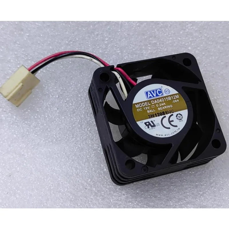 New Fan for AVC DA04015B12M 4015 12V 0.24A 4CM Speed Measurement Super Durable Double Ball Cooling Fan 40 * 40 * 15MM