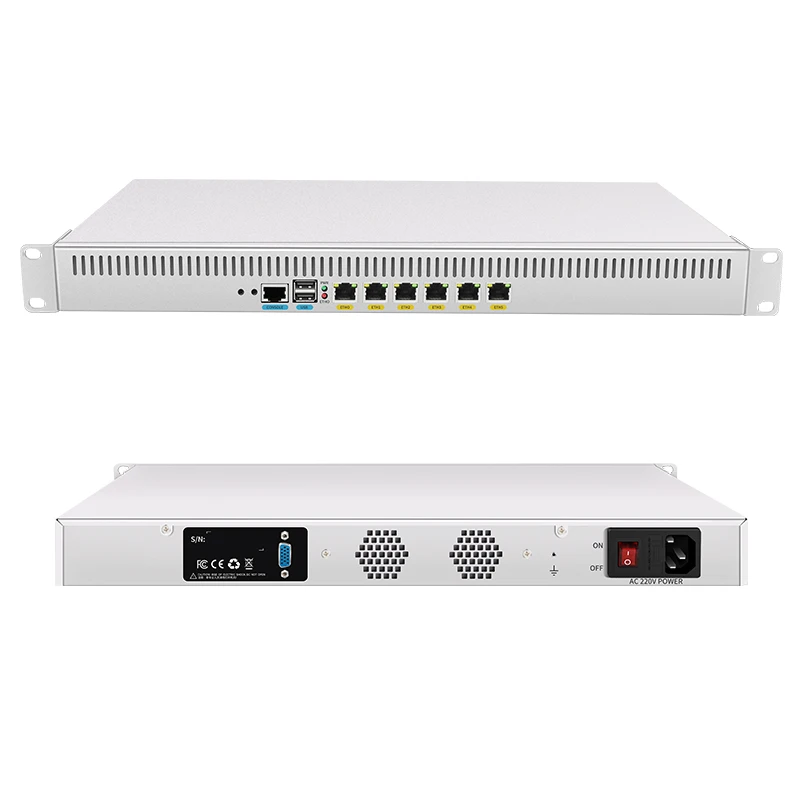 Computer Windows 10 Linux for VPN Processor Gaming 1U Firewall Router Intel i3 8130U Fanless Mini PC 6 LAN Pfsense Industrial