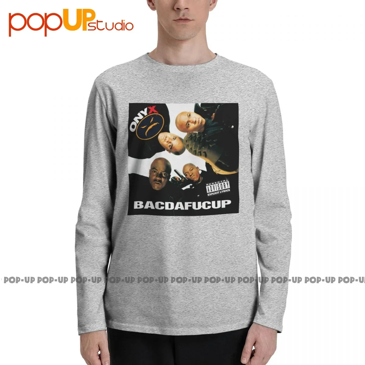 Onyx Bacdafucup Tour Rap Hip Hop Nwa Deathrow Long Sleeve T-Shirts T-shirt Tee Rare Retro Novelty Best Quality