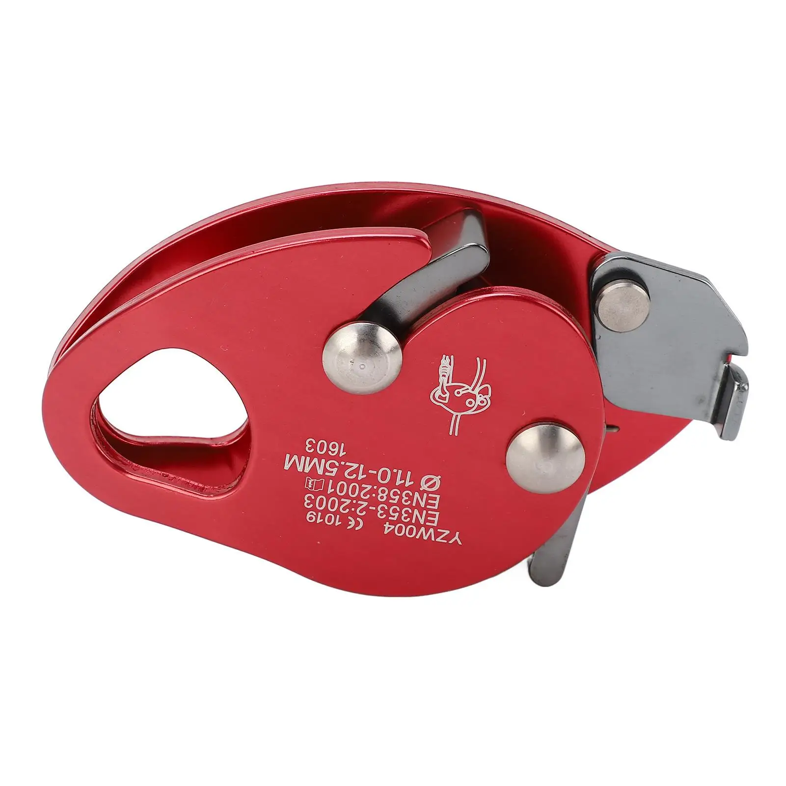 Self Braking Rope Grab for 11-12.5mm Climbing Ropes - Red Fall Protection Grip Clamp Equipment