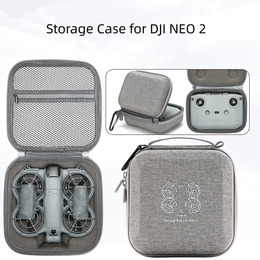 Estojo de transporte para dji neo 2 RC-N3 bolsa de armazenamento de viagem organizador portátil com gancho para loja neo drone e outros acessórios