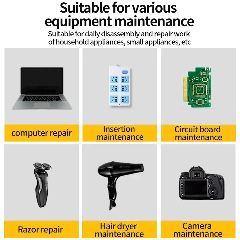 مجموعة مفك براغي محمولة 12 في 1 مجموعة مفك مغناطيسي متقاطع على شكل مسطح أداة صيانة محمولة باليد