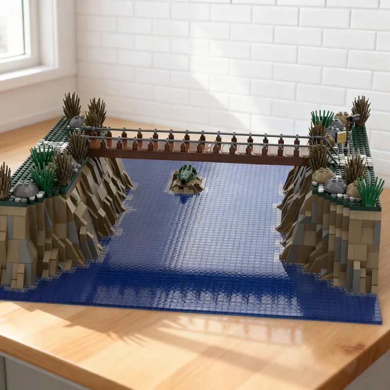 

3965pcs MOC Swamp And Rocky Landscape City Model Building Blocks Toy Gift Creative Display Collectible Desk Premium Adult Kids