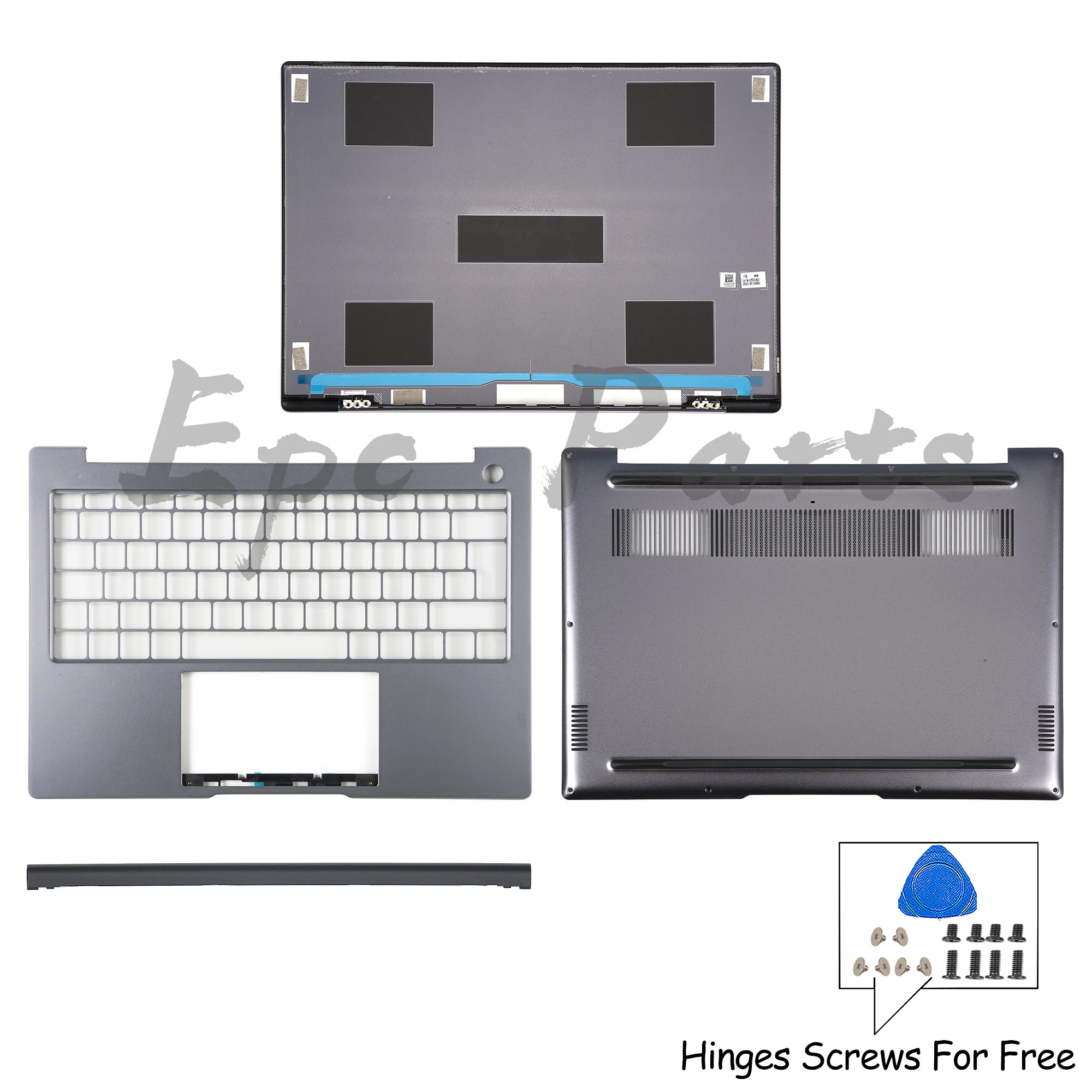 

Epc Parts AZERTY EUR kB layout For Matebook 14 KLVD-WFH9 2021 KLVF-16 2022 Notebook LCD Back Cover Palmrest Bottom Replace Gray