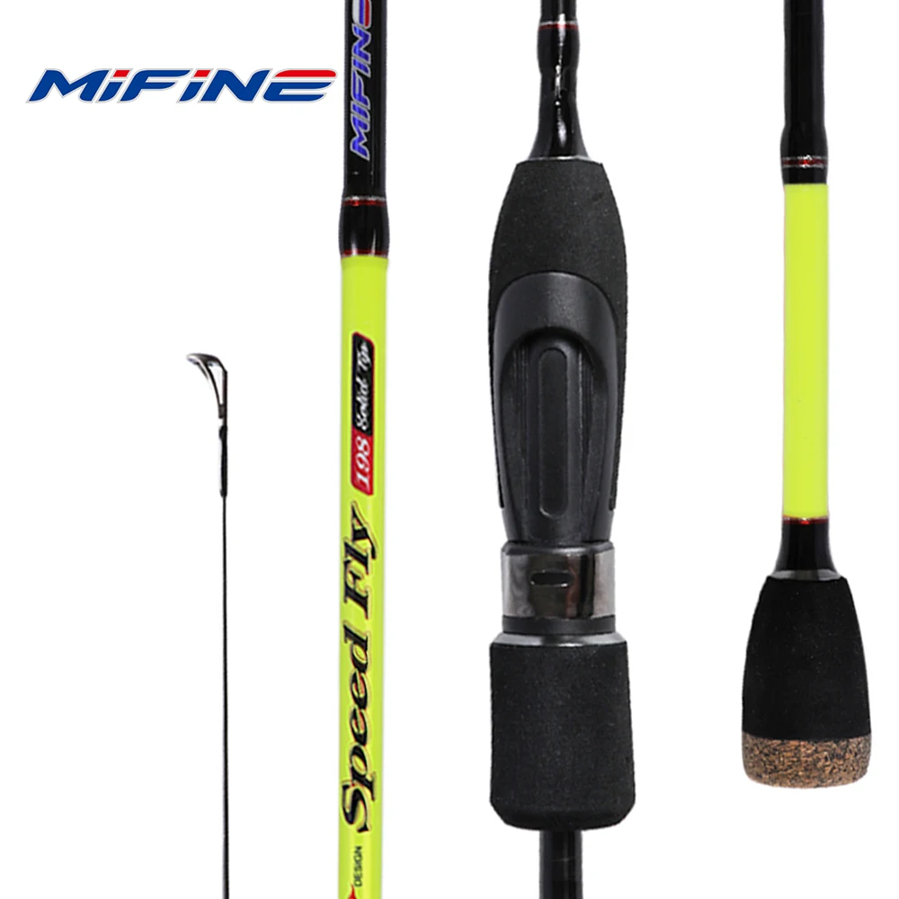 

Ультралегкое удилище MIFINE SPEEDFLY SPIN из карбона 24T, 1.8м, 1.98м, 2.1м, тест приманки 0.5-6г, быстрое, 2 секции, для ловли форели