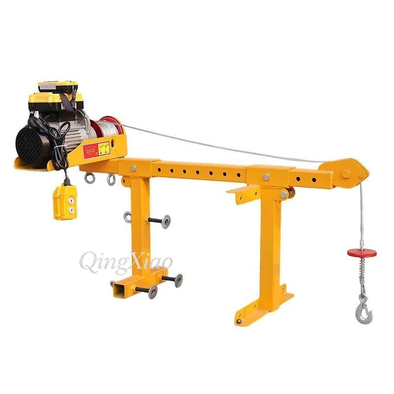 Clamp Wall Riding Hoist High Rise Roof Top Small Crane Home Balcony Burglar Proof Simple Construction Site Bracket