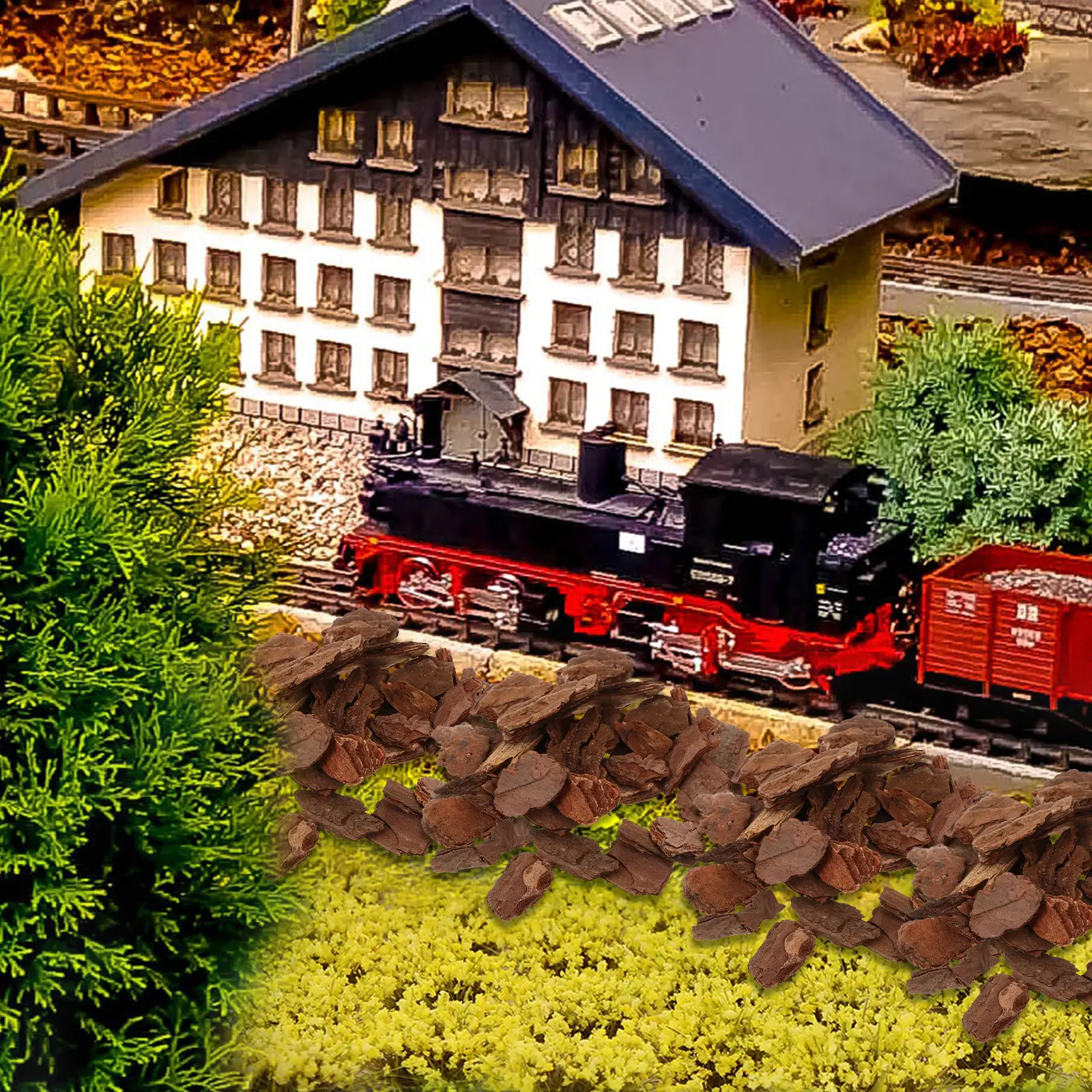 

Набор из 1 упаковки: реалистичный материал под кору дерева для создания диорам и пейзажей, стартовый набор для ландшафтного дизайна