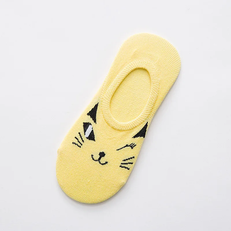 Summer girl Silica Gel Invisible women Stars Cotton SocksLow Low Cut Ankle Sock boy boat casual slippers 1pair=2pcs WS118