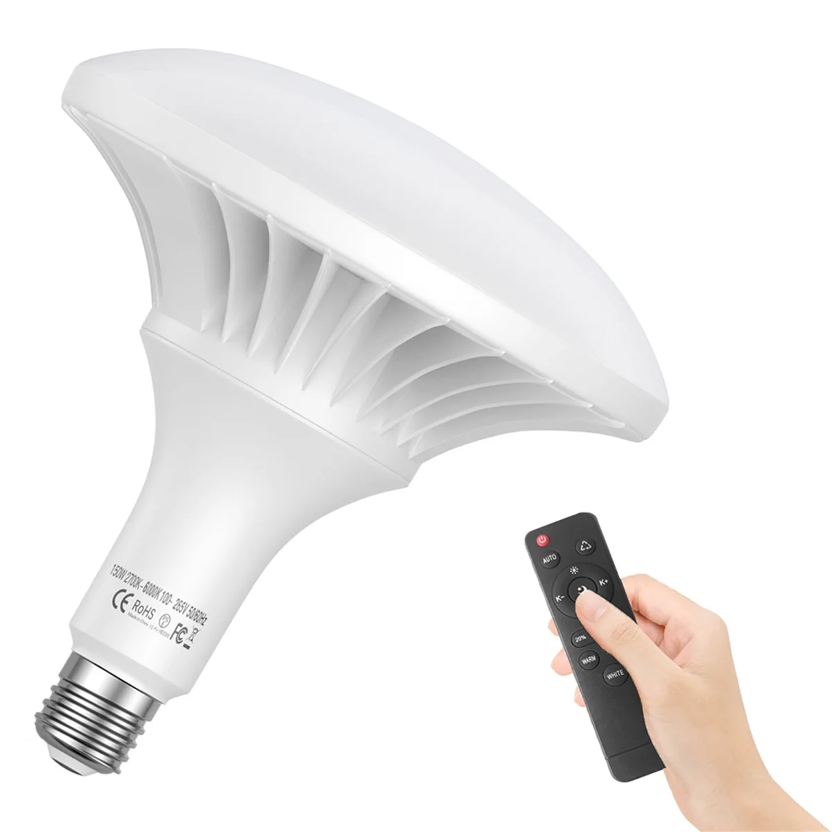 Hot sale 150W LED Light Bulb Photography Lamp Bulb 2700K-6000K Dimmable Energy-Saving E27 Mount for Photography Studio Home