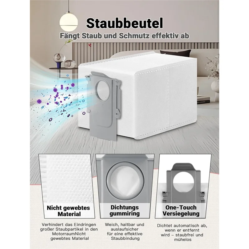 

Satisfied Accessory Set For Roborock Saros 10R Robot Vacuum Cleaner Main Side Brush Hepa Filter Mop Cloth Dust Bags Accessories