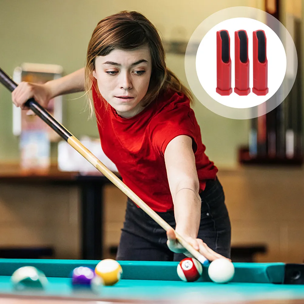

3pcs Billiard Cue Tip Shaper Plastic Burnisher Pool Stick File Repair Tool For Chalking Portable Durable Rust Proof