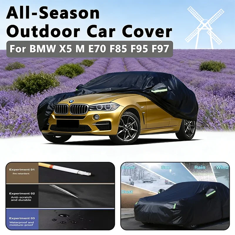 

Car covers for BMW X5 M E70 F85 F95 F97 Outdoor Protection Full Car Covers Snow Cover Sunshade Waterproof Dustproof Exterior