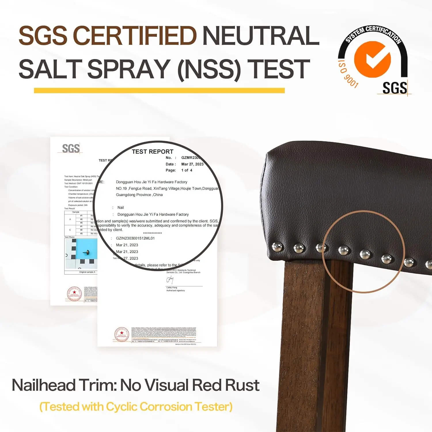 24' Backless Bar Stools Set of 2 - Modern Brown Faux Leather Counter Height Stools