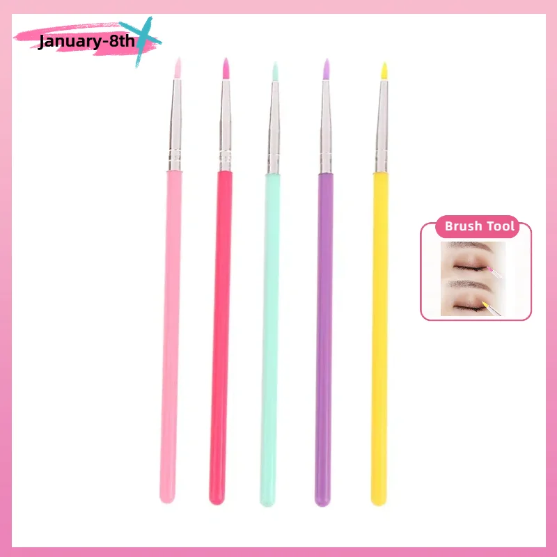 1Pcs Professional Pointed Silicone Concealer Brush Eye Makeup Assist Brush Eyeliner Brush Details Nail Painting Tools Brush