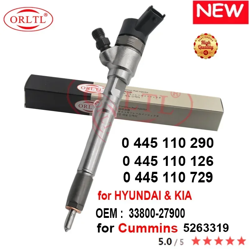 

0445110126 3380027900 Дизель 0445110290 Форсунка Common Rail 0445110729 для BOSCH для Cummins 5263319 HYUNDAI KIA 33800-27900