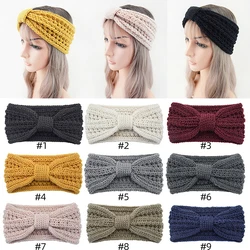 Winter Warm Headband for Women Woolen Knitting Headbands Wool Knitted Elastic Headband Headwear Girls Hair Band Hair Accessories