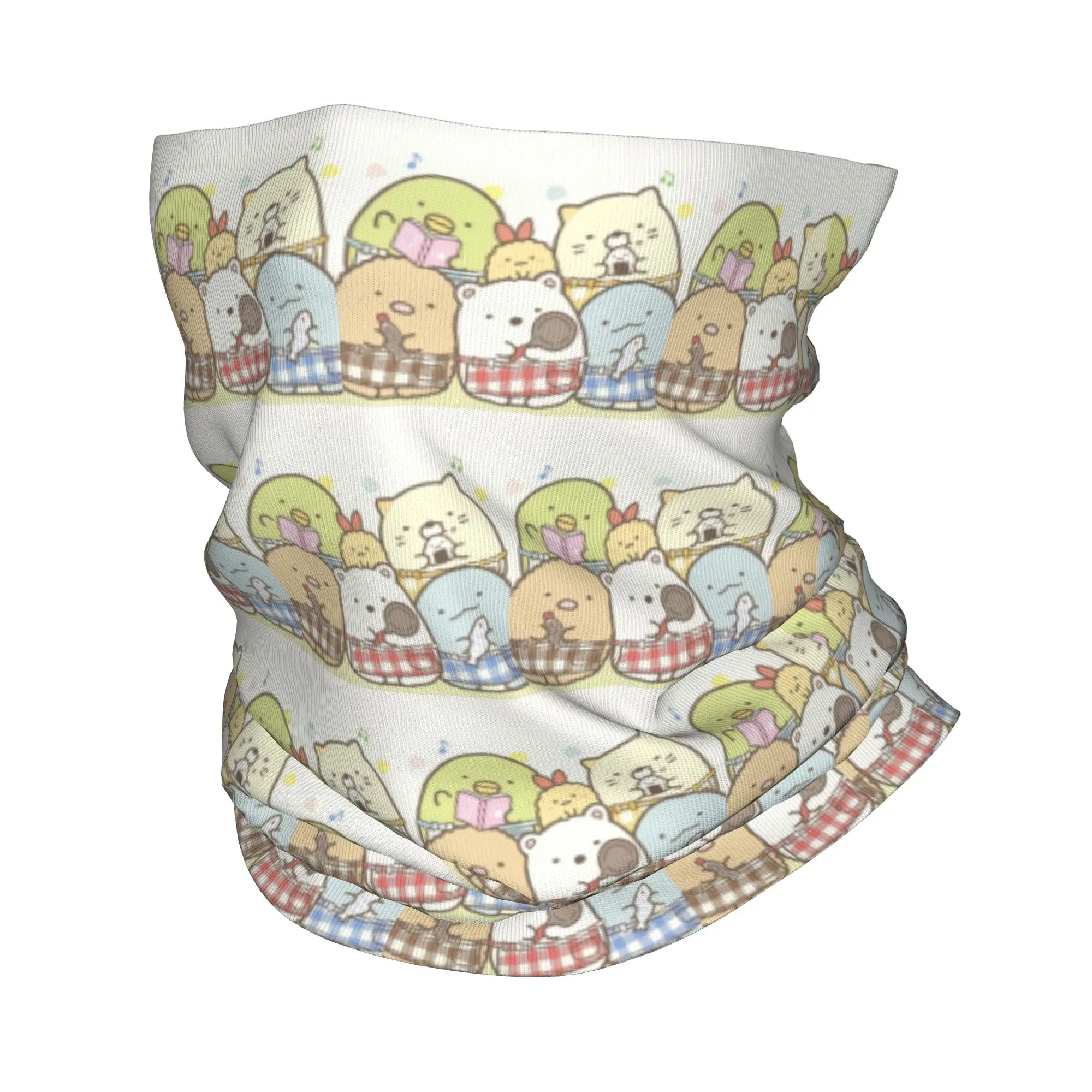 Sumikko Gurashi Anime  Bandana Neck Warmer Women Men Winter Ski Hiking Scarf Gaiter Japanese Cartoon Game   Face Cover