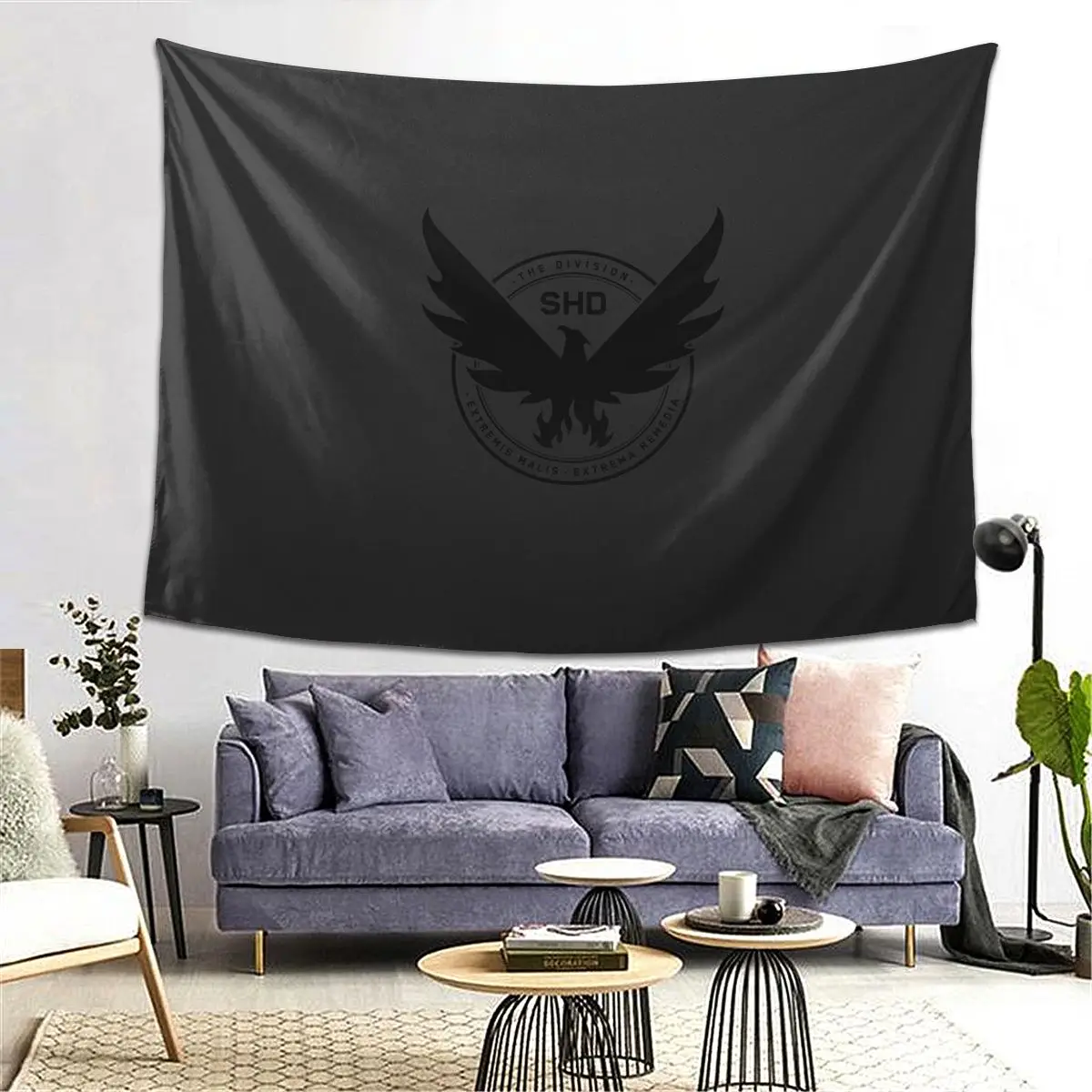 The Division 2 Shd Strategic Homeland Division Tapestry Decoration Art Aesthetic Tapestries  Home Wall Cloth Wall Hanging