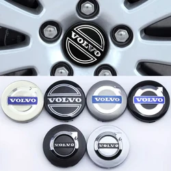 Capuchons de moyeu central de roue de voiture, logo emblème, style classique, Volvo S40, S80L, S60, S90, XC40, XC60, XC90, V40, V60, V90, 63mm, 65mm, 4 pièces