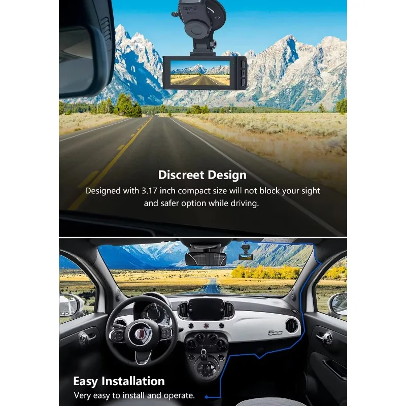 Redtiger Dealer F7NS Front View Ahd Night Vision Mini Dvr 4k Truck Car Camera Dash Cam