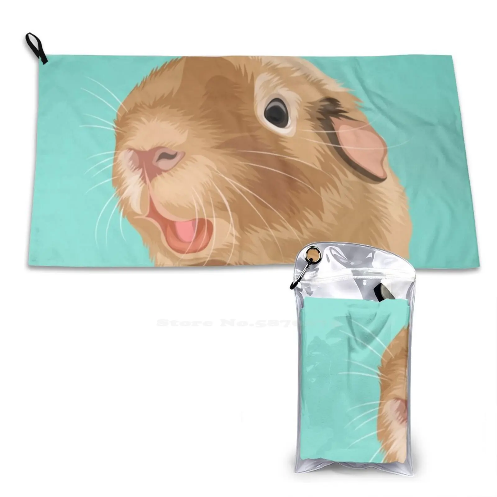 Teddy The Guinea Pig Soft Towel Quick Dry Beach Towel Guinea Pig Rescue Guinea Pig Sanctuary Animal Rescue Animal Sanctuary Cavy