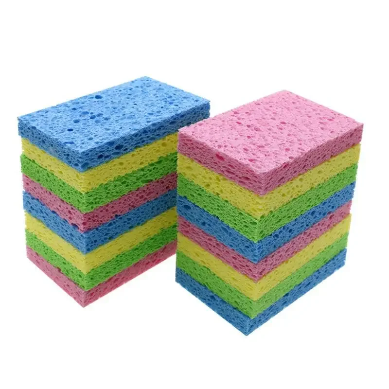 6/1Pcs Dishwashing Sponge Double-side Cleaning Sponge Cloth Multi-purpose Dish Pot Wash Sponges Household Cleaning Kitchen Tools