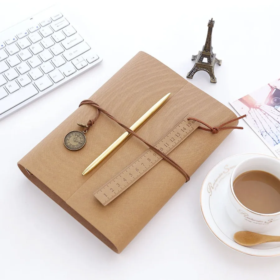 

Винтажный фотоальбом «сделай сам», фотоальбом с кожаным покрытием, ламинированный самоклеящийся альбом ручной работы, креативный подарок, альбом на память о росте