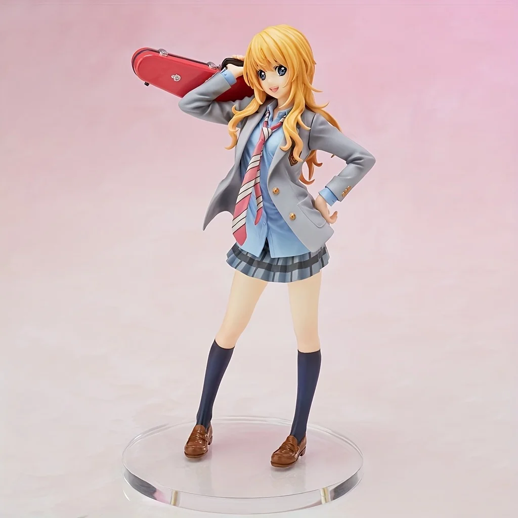 Figurki anime Miyazono Kaori, ozdoby na figurki, małe prezenty, dekoracje do pokoju, prezenty świąteczne