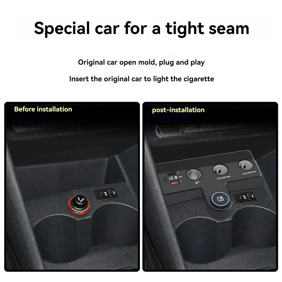 

# 66I Автомобильные детали и аксессуары, для Polo/Cross Polo/GTI/Blue GT/R WRC Автомобильное зарядное устройство, черный