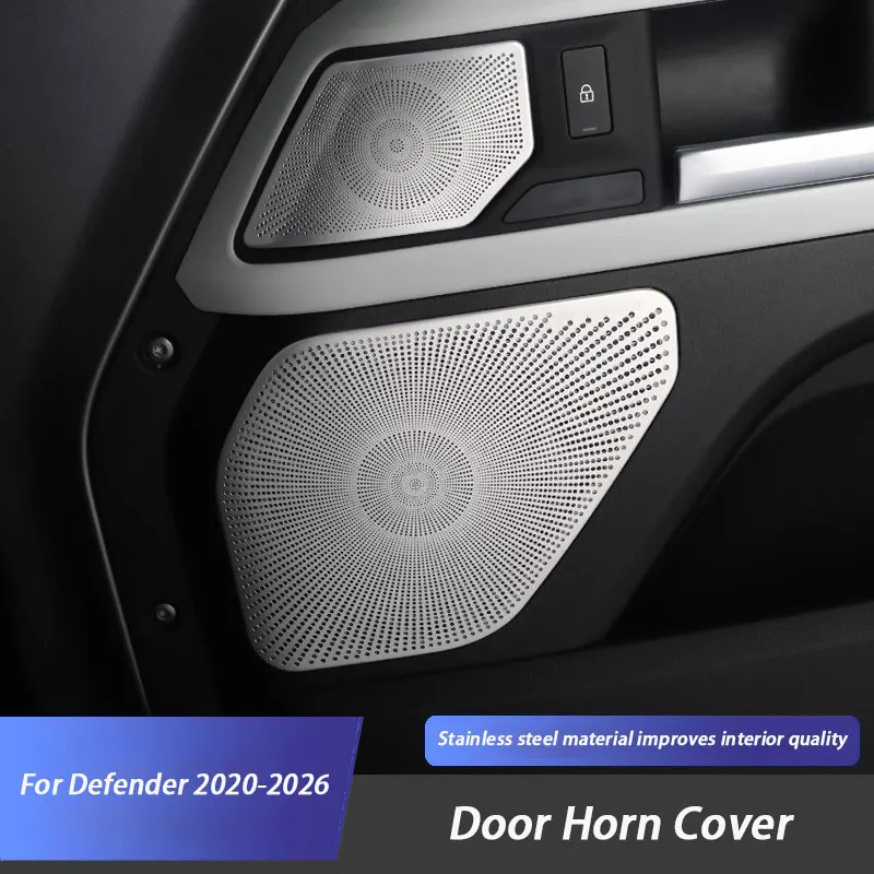 

Car Loudspeaker Decoration Door Horn Cover Speaker Net Protection Sticker For Land Rover Defender 90 110 2020-2026 Accessories