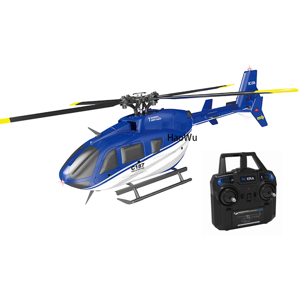 RC EAR C187 2.4G 4CH 6-Axis Gyro Altitude Hold Flybarless EC135 Scale RC Helicopter RTF