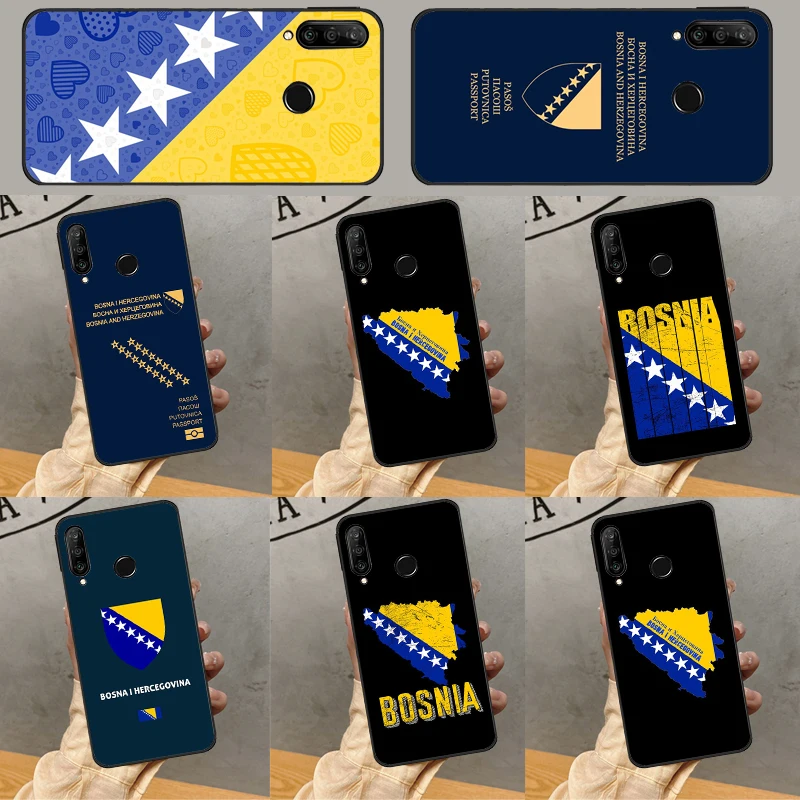 Bosnia and Herzegovina Passport For Huawei Nova Y90 Y61 Y60 5T 9 10 SE 3i 7i 8i 11i P Smart 2021 P20 P30 Pro P40 Lite Case