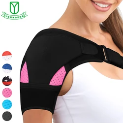 Adjustable Shoulder Brace with Pressure Pad Neoprene Shoulder Support Shoulder Pain Ice Pack Shoulder Compression Sleeves Unisex
