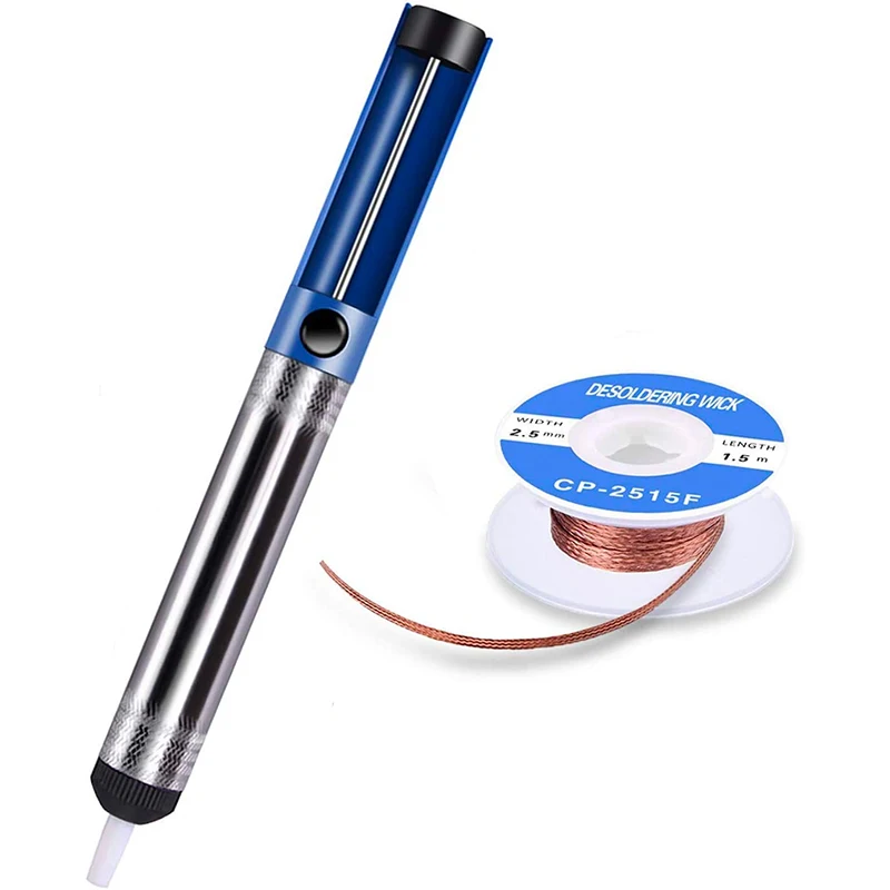 Solder Suction Wire with Strong Suction and Strong Return Force for Repair Solder 2.5mm Width 1.5m Length Set