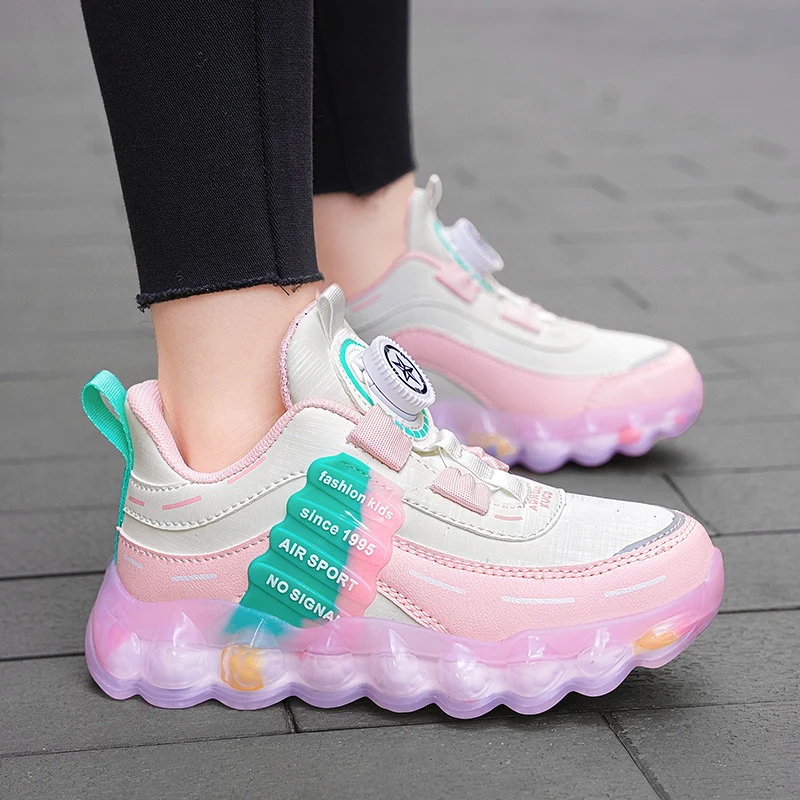 Neue rutschfeste Kinder-Turnschuhe aus Leder für Mädchen im Alter von 5 bis 16 Jahren, lässige Wanderschuhe, rutschfeste Kinder-Jungen-Sport-Lauf-Sneaker – Detail 13
