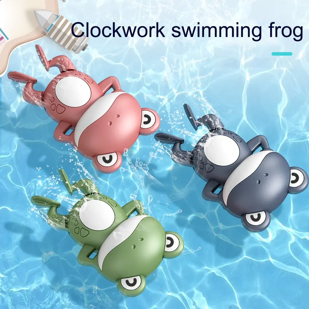 

Baby Bath Toys For Children New Baby Bath Swimming Bath Toy Cute Frogs Clockwork Bath Toy