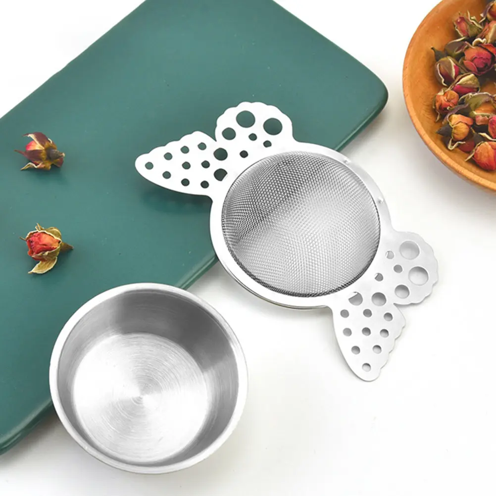 Stainless Steel Fine Mesh Tea Strainer Infuser for Loose Leaf Tea – Durable Dense Filter Tray Replacement