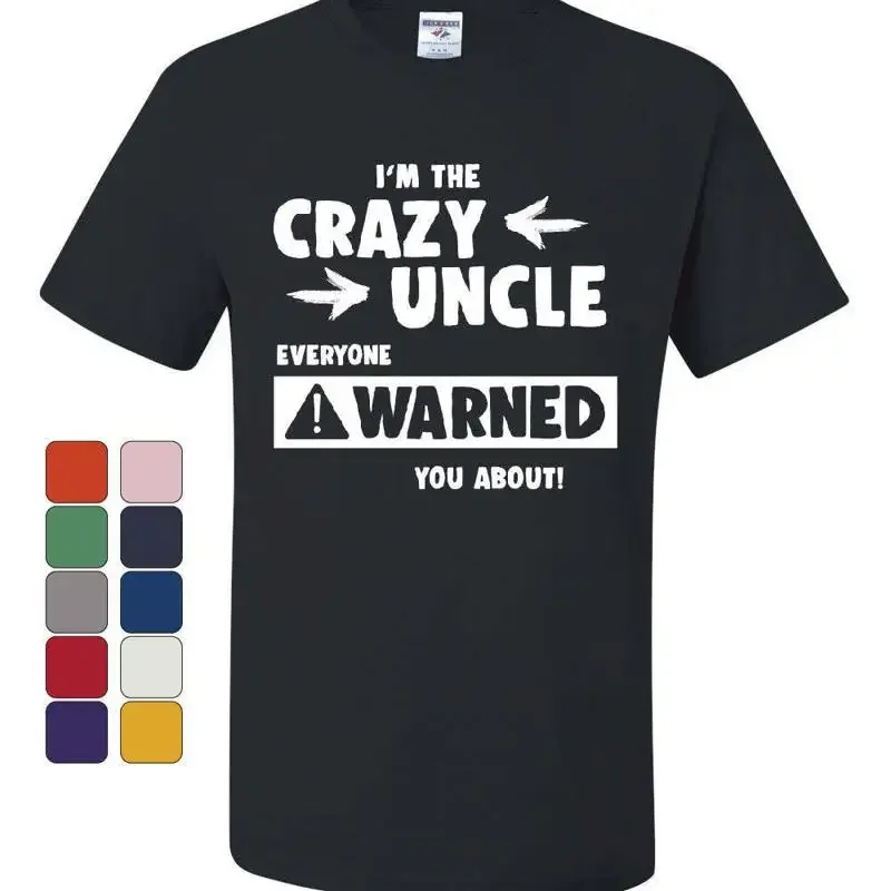 

Футболка «Сумасшедший дядя» — забавный подарок для дяди на семейное праздничное мероприятие