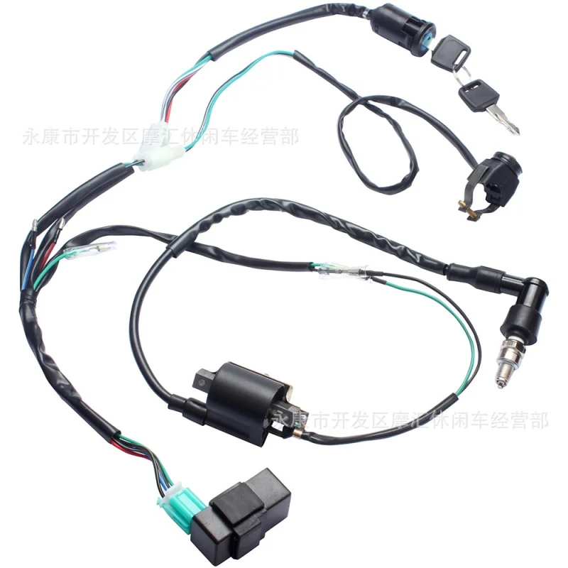 Off-road motorcycle accessories110/125/140ccFoot Start Entire Vehicle Line Wiring Harness Ignition SystemCDIKey