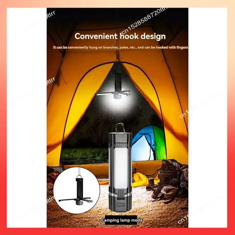 ABNR 3000MAH USB مصباح يدوي قابل لإعادة الشحن التخييم ضوء العمل ضوء المحمولة قابل للتعديل إصلاح ضوء تحذير ضوء العمل